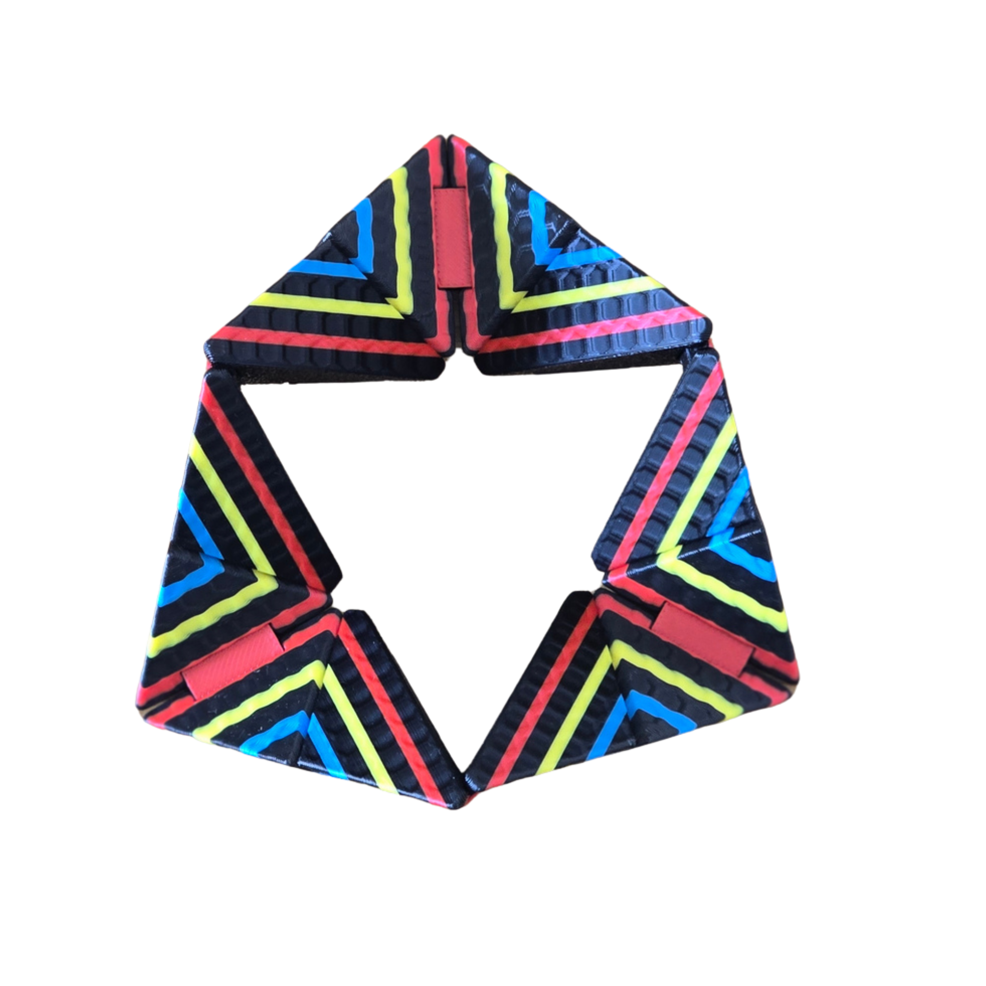 Cubo Origami Infinito em forma de estrela — fidget geométrico articulado 3D